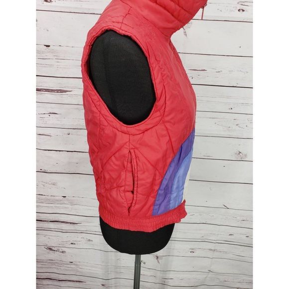 A Creation by Cloud 9 1980s stripe puffer vest size small - Picture 8 of 13